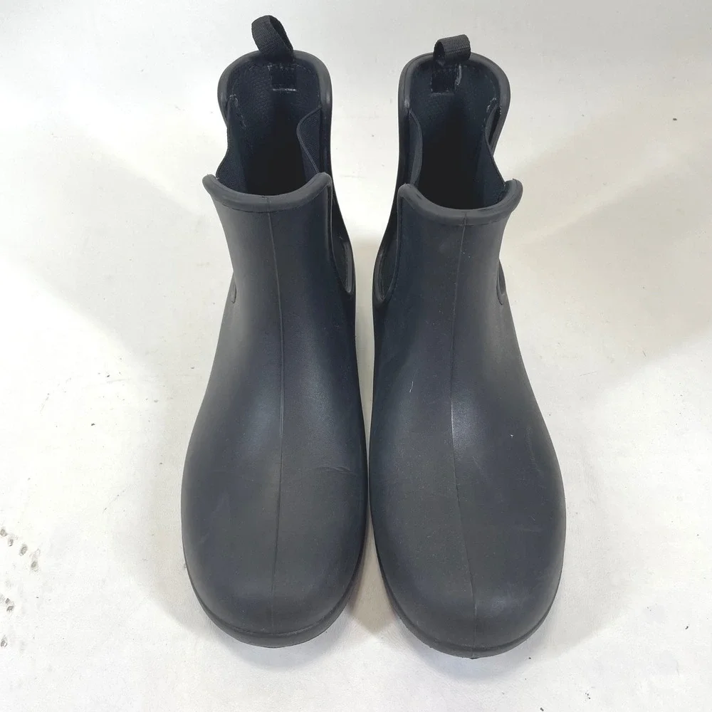 Crocs Freesail Chelsea Boot Womens 10 Black Rain Ankle Rubber Waterproof 204630